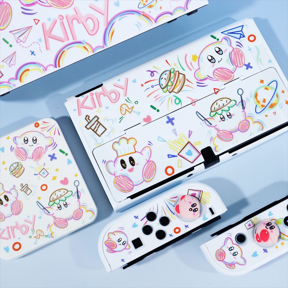 Cute Kirby Star Protective Case for Nintendo Switch OLED