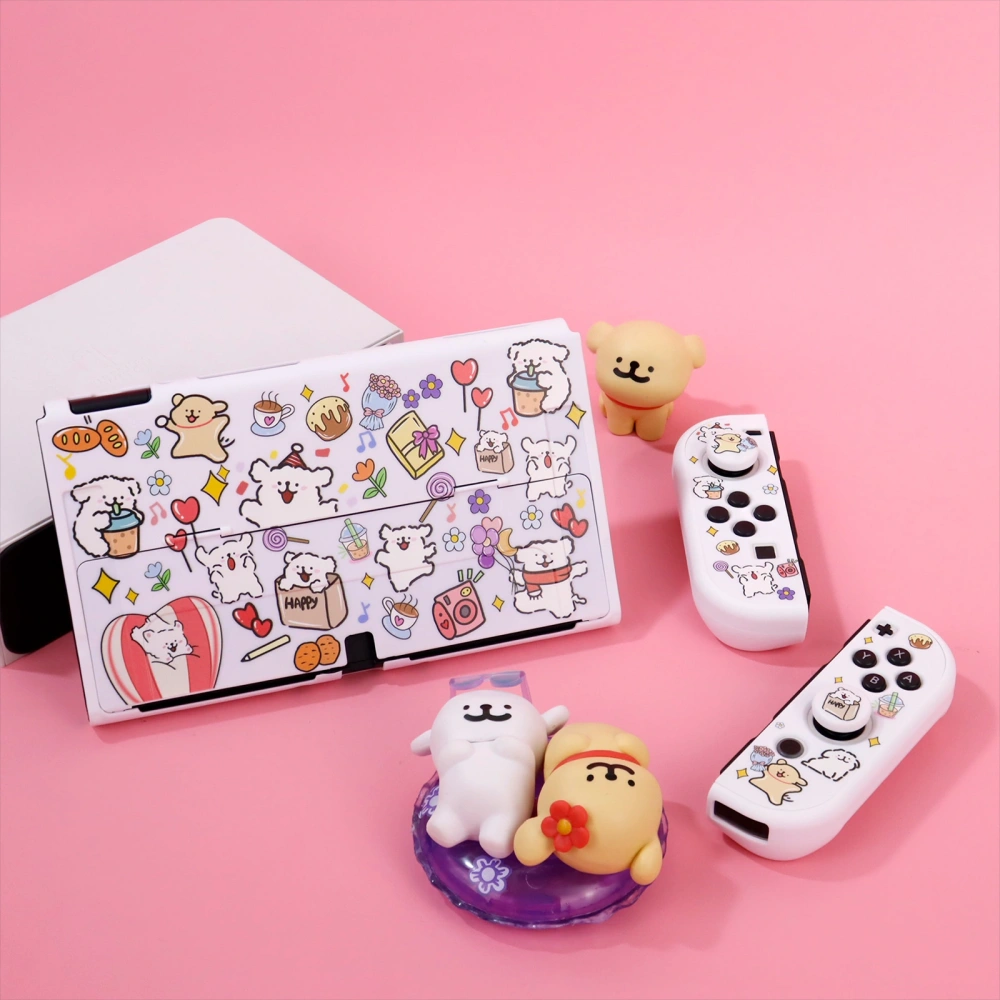 Line Puppy Protective Case for Nintendo Switch OLED