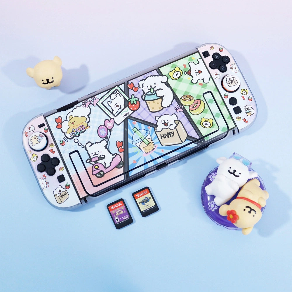 Gradient Line Puppy Protective Case for Nintendo Switch2