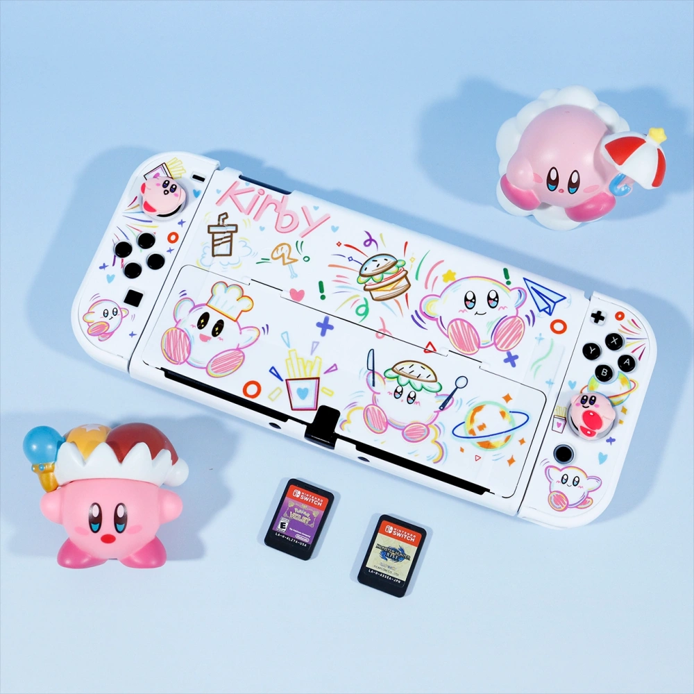 Cute Kirby Star Protective Case for Nintendo Switch OLED