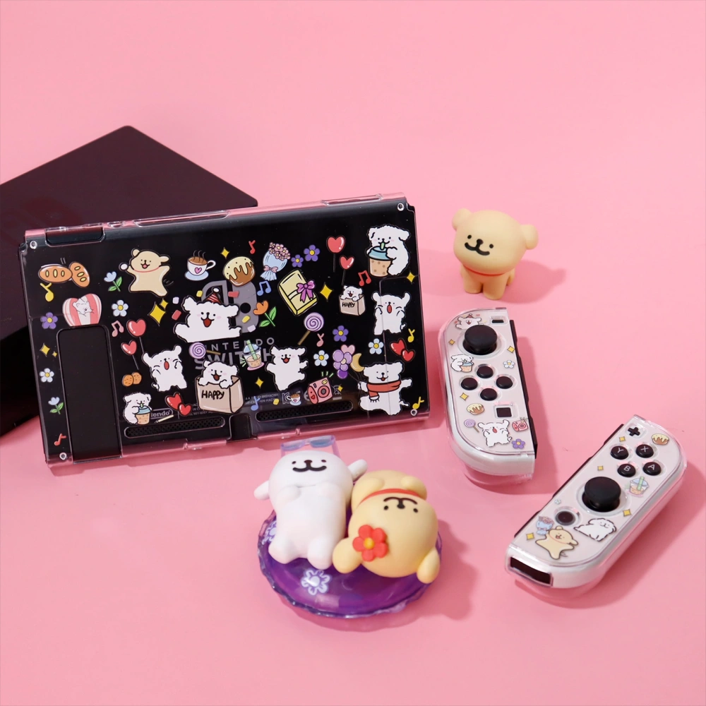 Line Puppy Protective Case for Nintendo Switch OLED