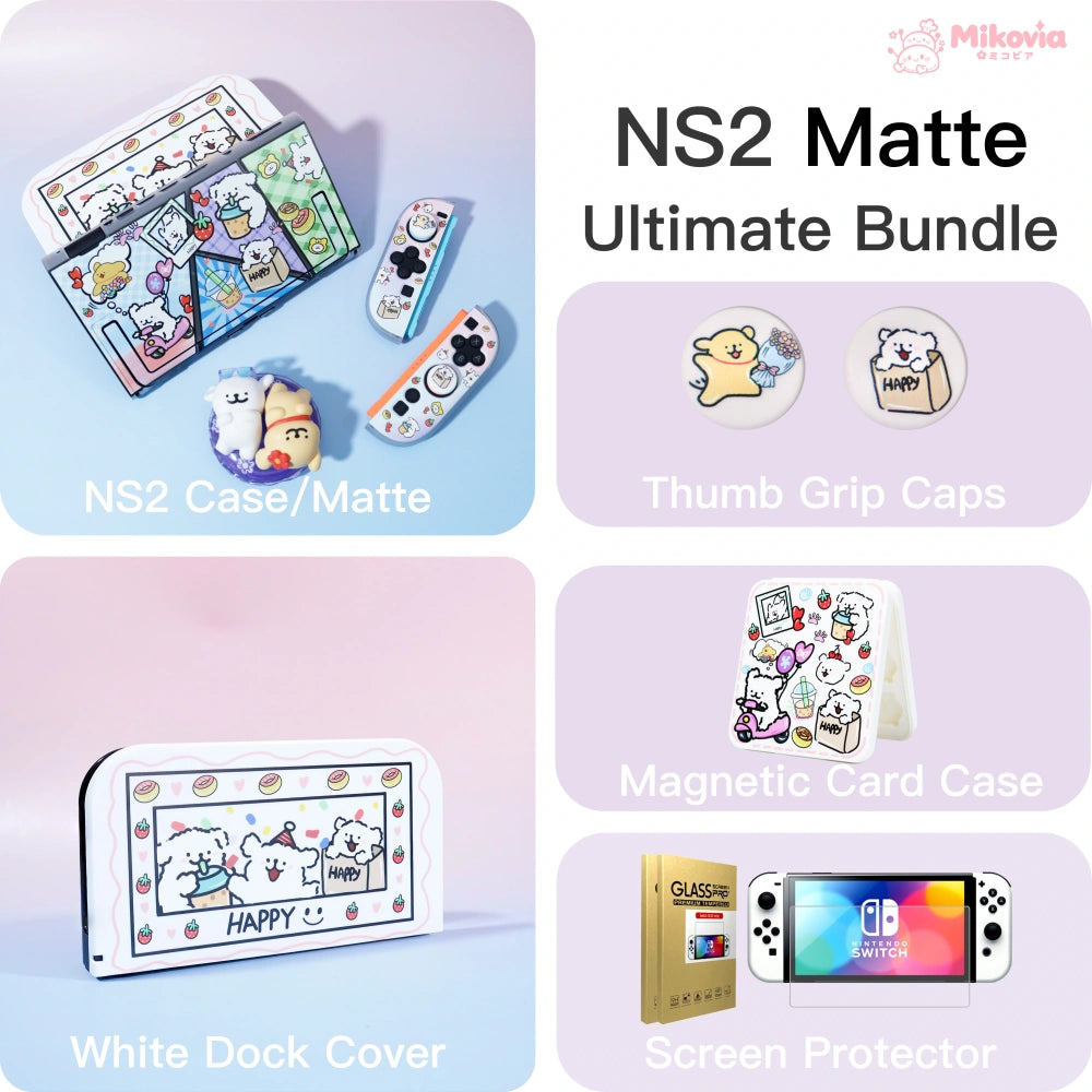 Gradient Line Puppy Protective Case for Nintendo Switch2