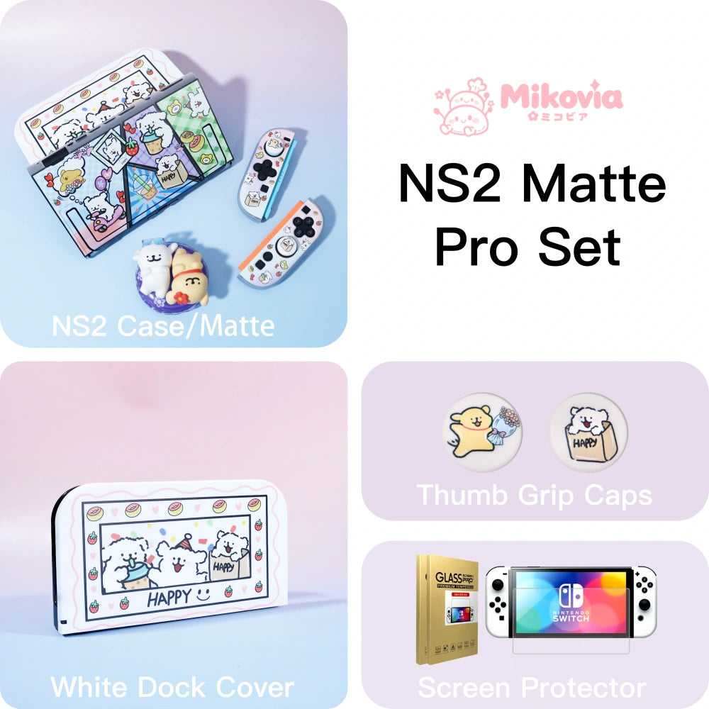 Gradient Line Puppy Protective Case for Nintendo Switch2