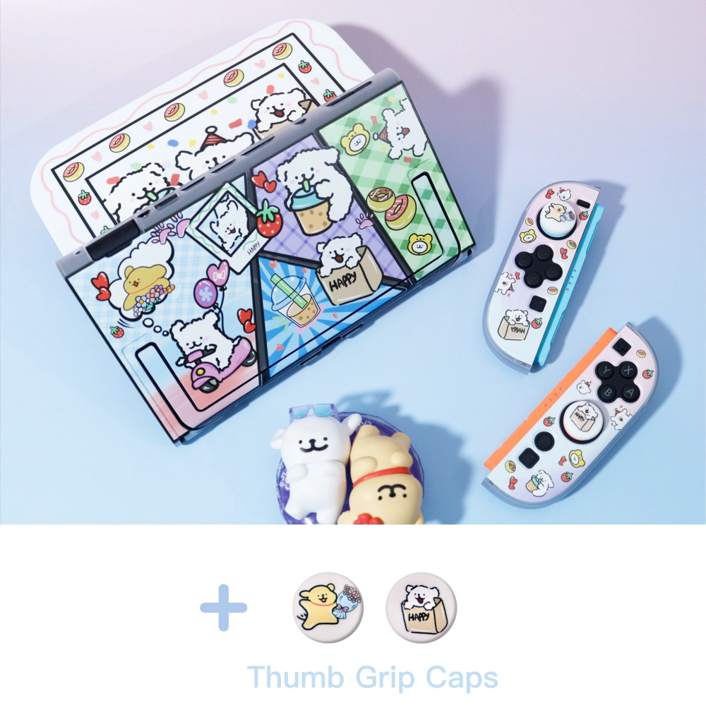 Gradient Line Puppy Protective Case for Nintendo Switch2