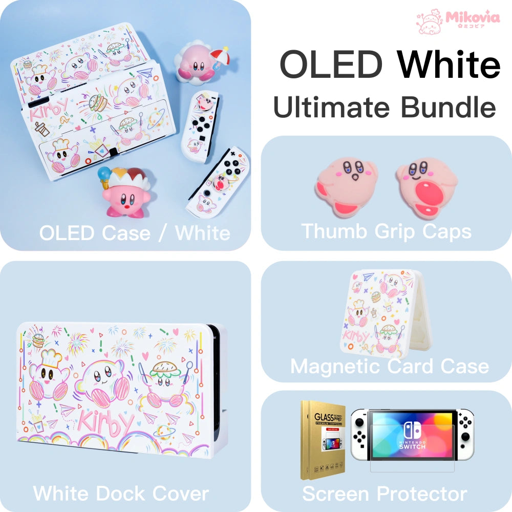 Cute Kirby Star Protective Case for Nintendo Switch OLED