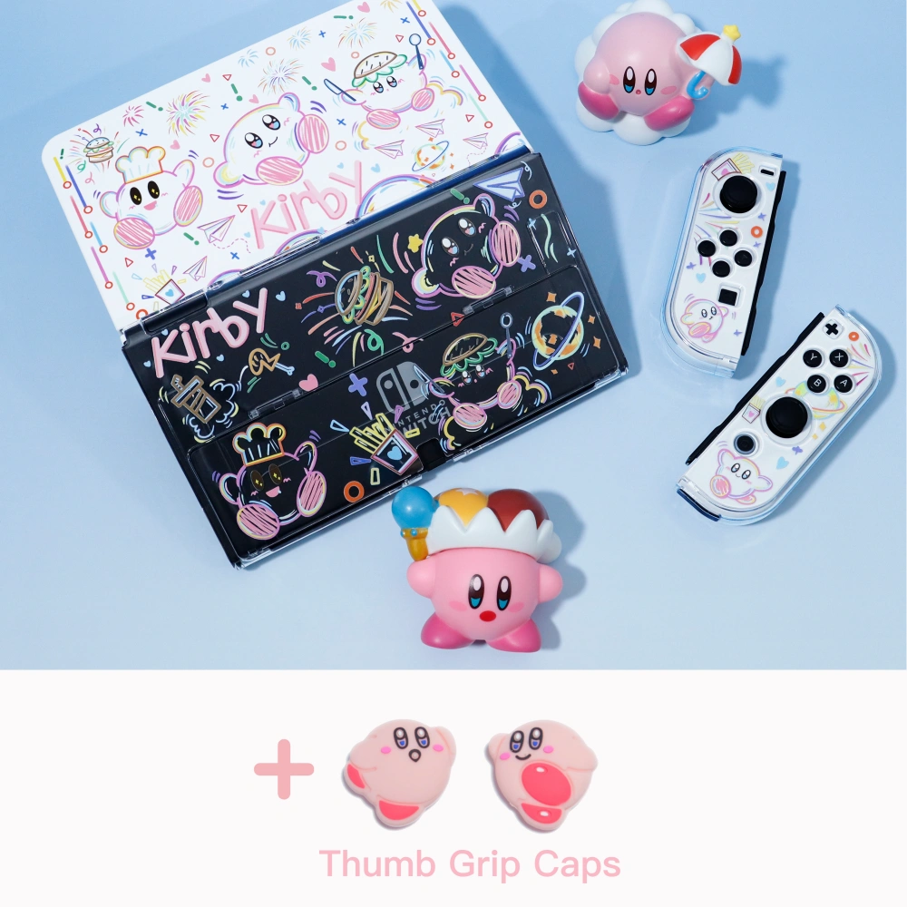 Cute Kirby Star Protective Case for Nintendo Switch OLED