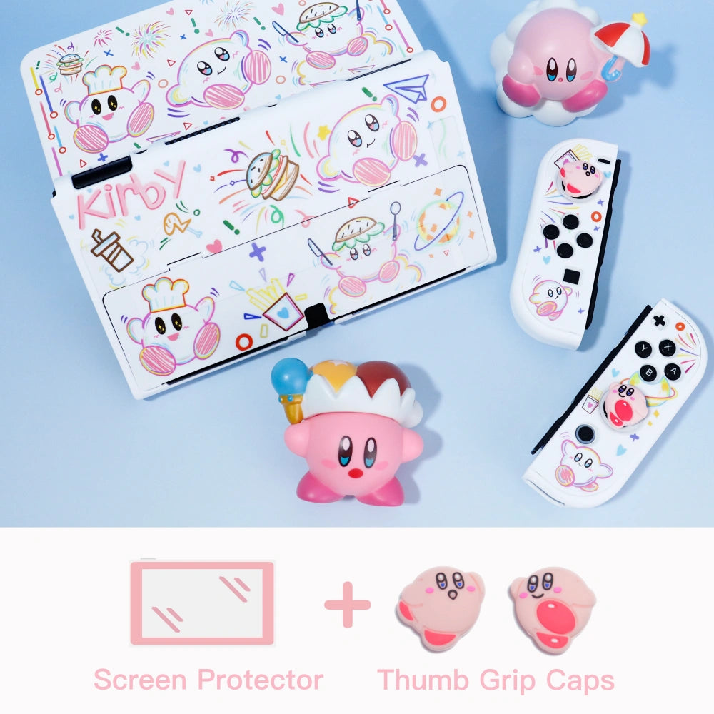 Cute Kirby Star Protective Case for Nintendo Switch OLED