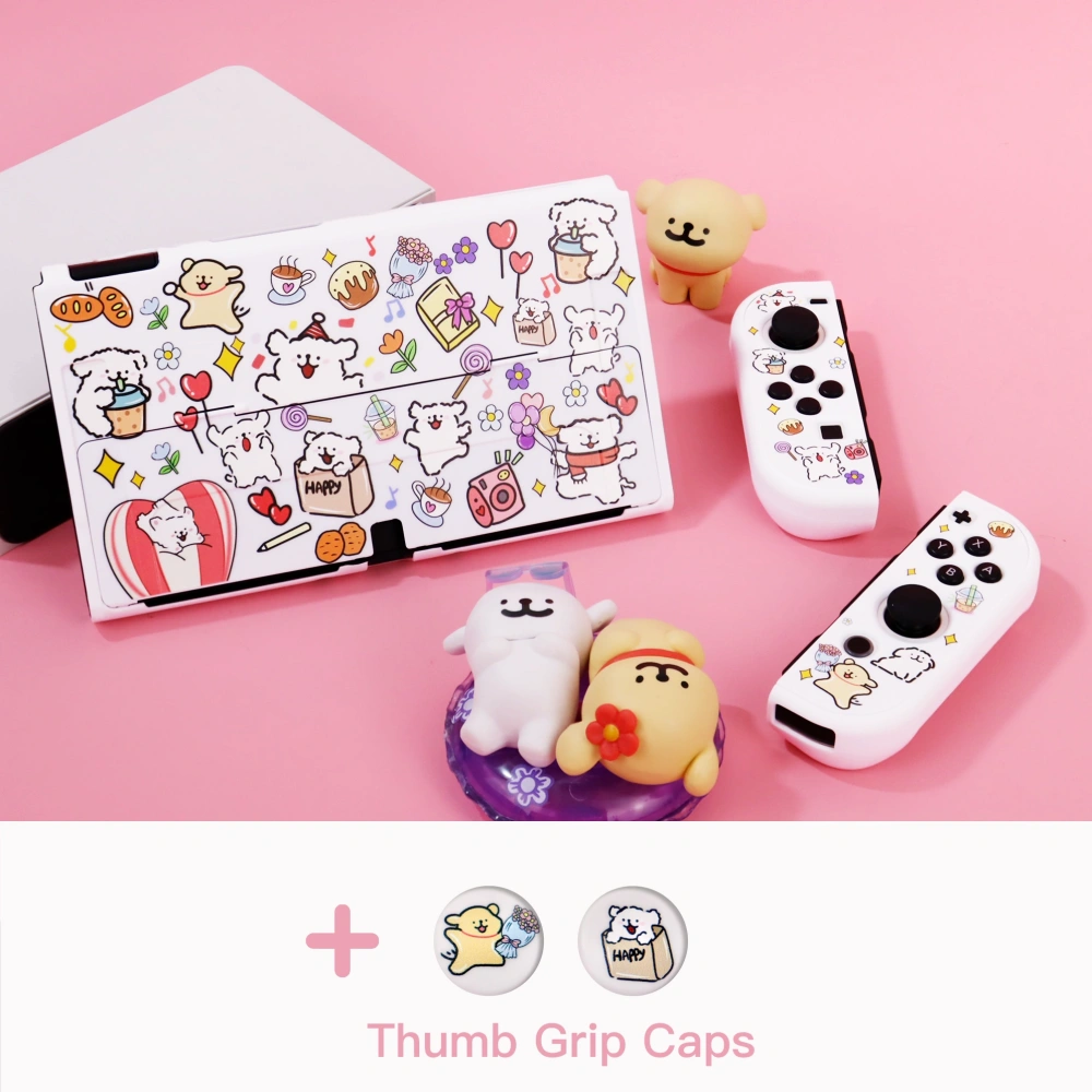 Line Puppy Protective Case for Nintendo Switch OLED