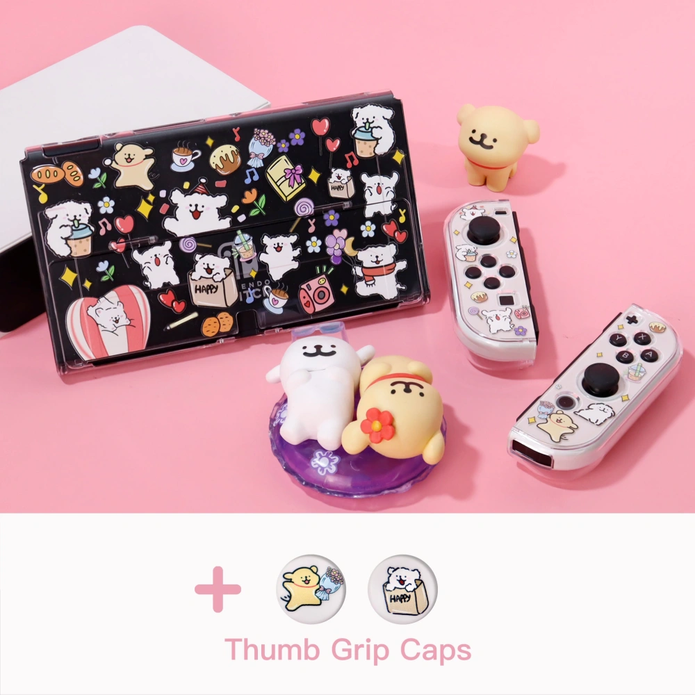 Line Puppy Protective Case for Nintendo Switch OLED