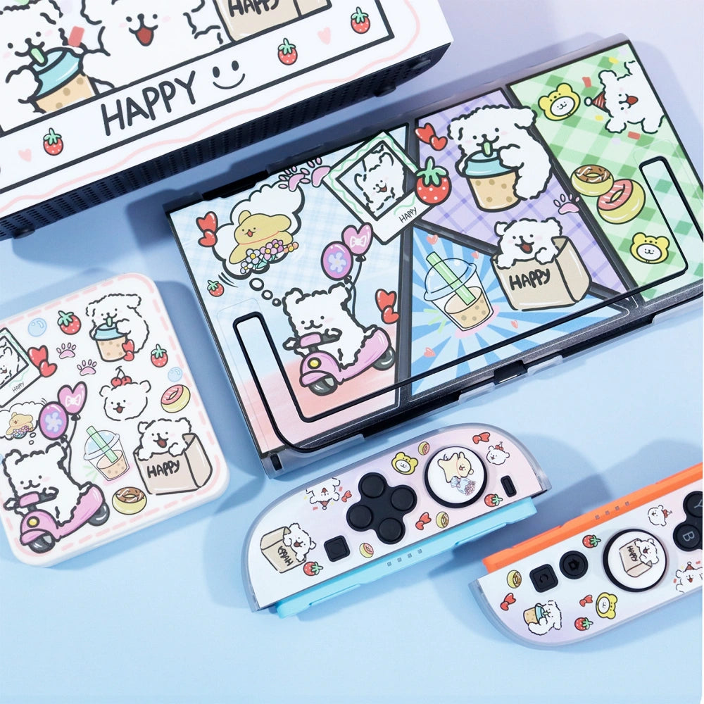 Gradient Line Puppy Protective Case for Nintendo Switch2