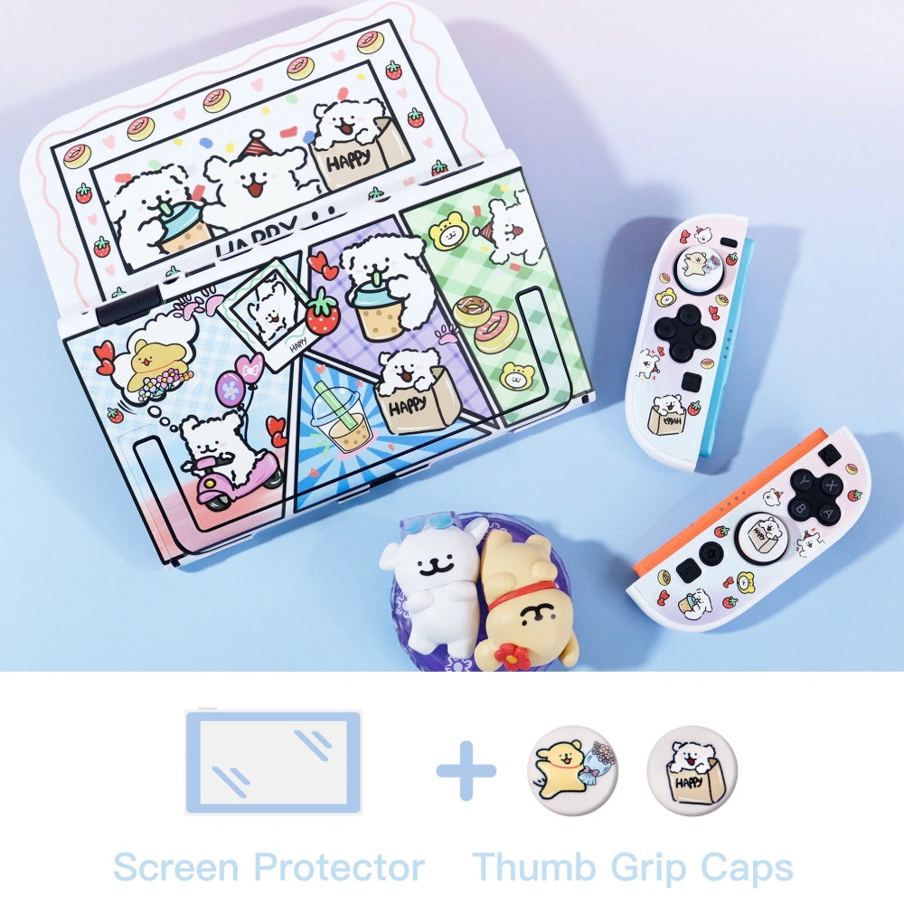 Gradient Line Puppy Protective Case for Nintendo Switch2