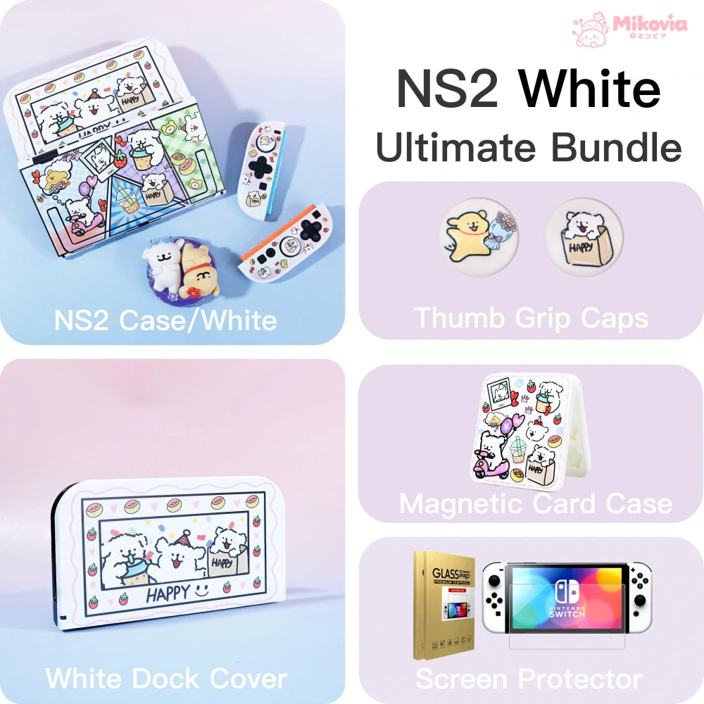 Gradient Line Puppy Protective Case for Nintendo Switch2