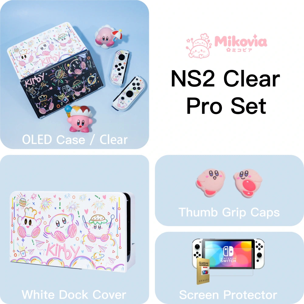 Cute Kirby Star Protective Case for Nintendo Switch OLED