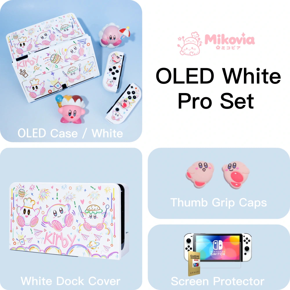 Cute Kirby Star Protective Case for Nintendo Switch OLED